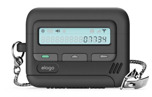Elago Pager case (Key Chain Included) เคส AirPods Pro 3 - Black [Pre-Order]