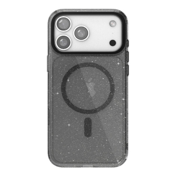 JTLEGEND Glitter Hybrid Cushion Mag Lens Stand (Camera Control Button) Case เคส iPhone 17 Pro Max - Crystal Black [Pre-Order]