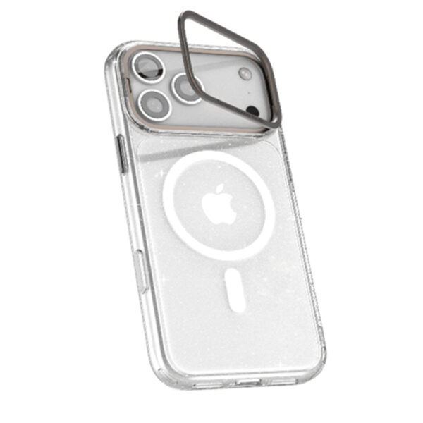 JTLEGEND Glitter Hybrid Cushion Mag Lens Stand (Camera Control Button) Case เคส iPhone 17 Pro - Crystal Clear [Pre-Order]