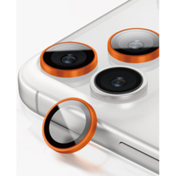 AMAZINGthing Sapphire 3D Len Glass แหวนกันรอยเลนส์กล้อง - iPhone 17 Pro / 17 Pro Max (Titan Orange) [Pre-Order]