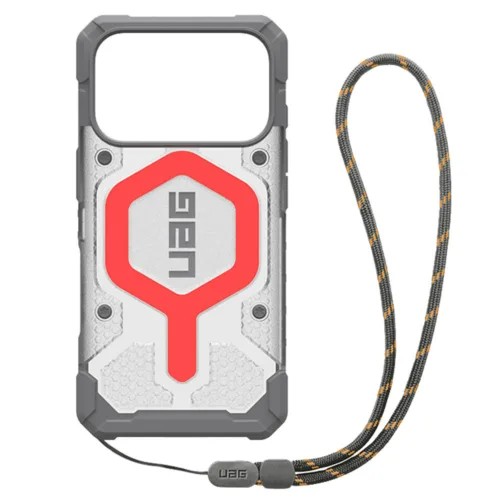 UAG Pathfinder Clear Magsafe Bundle Case เคส iPhone 17 Pro Max - Active Lava/Lanyard [Pre-Order]