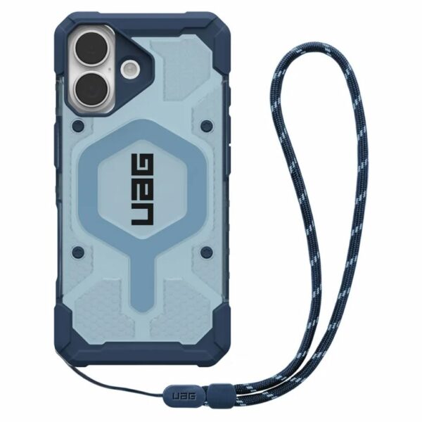 UAG Pathfinder Clear Magsafe Bundle Case เคส iPhone 17 - Blue/Lanyard [Pre-Order]