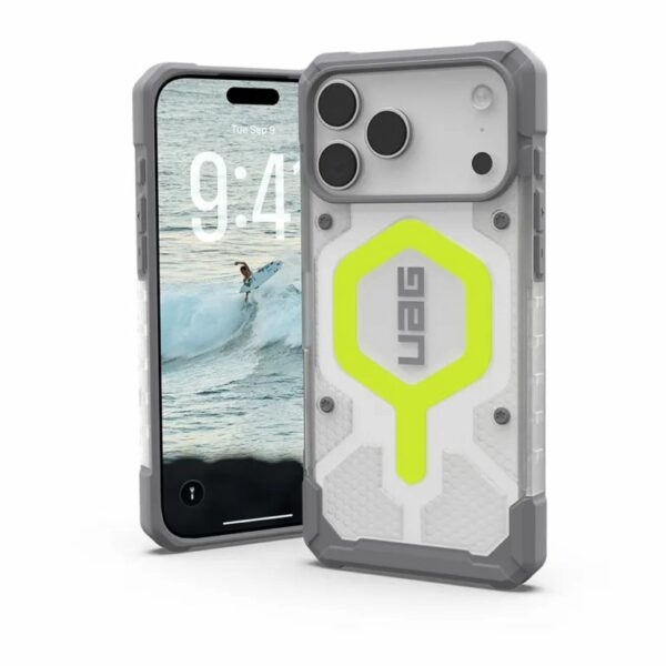 (สินค้าพร้อมส่ง) UAG Pathfinder Clear Magsafe Case เคส iPhone 17 Pro Max - Active Neon (Glow)
