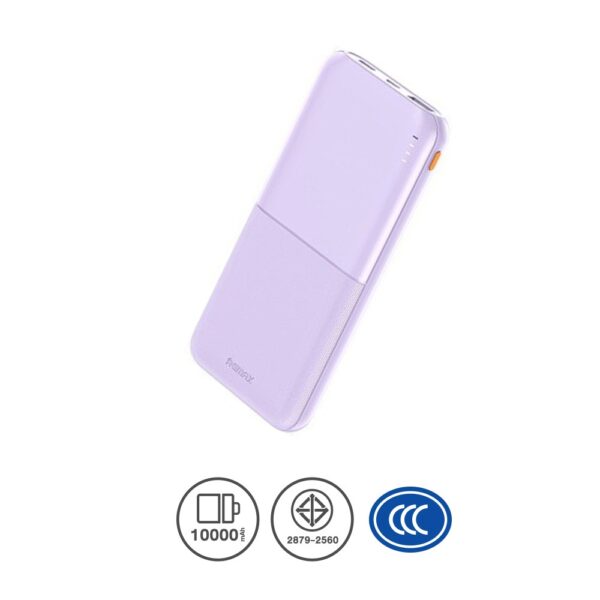 (มาตรฐาน CCC)Power Bank 10000mAh (RPP-23) - Purple
