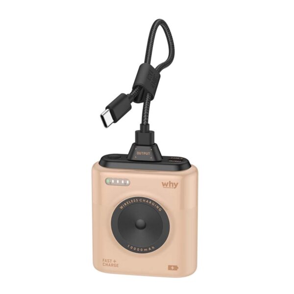 (มาตรฐาน ccc) Why Plco Powerbank 10000 mAh PD 22.5W (PB-113E) - Brown
