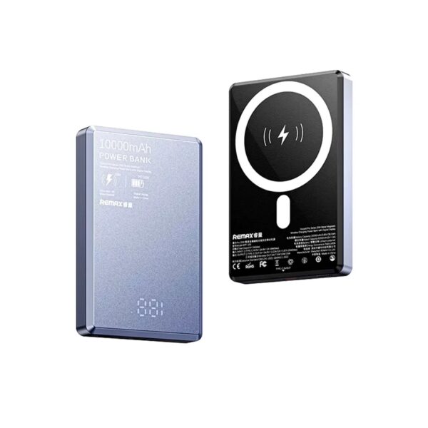 (มาตรฐาน CCC) Remax Power Bank 10000 mAh Wireless แบตสำรอง (RPP-109) - Blue