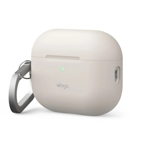 (สินค้าพร้อมส่ง) Elago Silicone Hang Case เคส Airpods Pro 3 - Stone