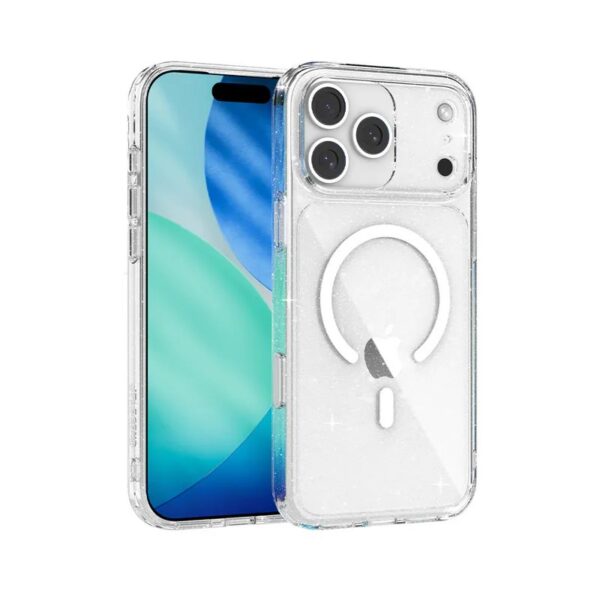 JTLEGEND Glitter Hybrid Cushion Mag (Camera Control Button) Case เคส iPhone 17 Pro - Crystal Clear [Pre-Order]