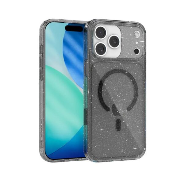 JTLEGEND Glitter Hybrid Cushion Mag (Camera Control Button) Case เคส iPhone 17 Pro Max - Crystal Black [Pre-Order]