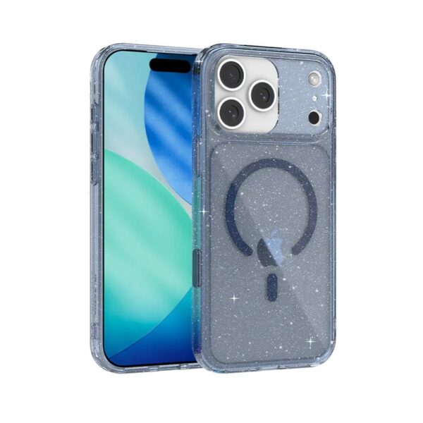 JTLEGEND Glitter Hybrid Cushion Mag (Camera Control Button) Case เคส iPhone 17 Pro - Crystal Blue [Pre-Order]