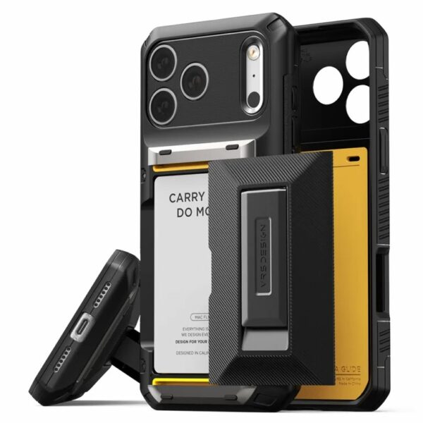 (สินค้าพร้อมส่ง) VRS Damda Glide Hybrid Case เคส iPhone 17 Pro – Black Groove
