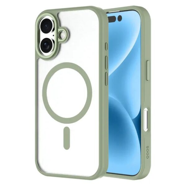 QDOS Hybrid Soft Case เคส iPhone 17 – Green