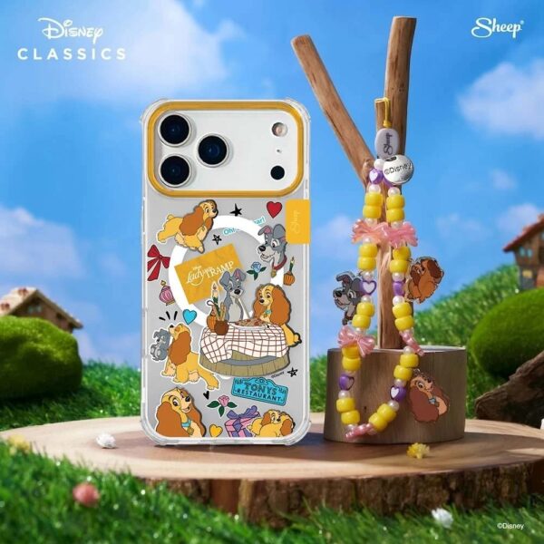 (สินค้าพร้อมส่ง) Sheep Disney Animal Collection with Magsafe Case เคส iPhone 17 Pro Max - Lovely Lady (ฟรี! สายคล้องข้อมือ)