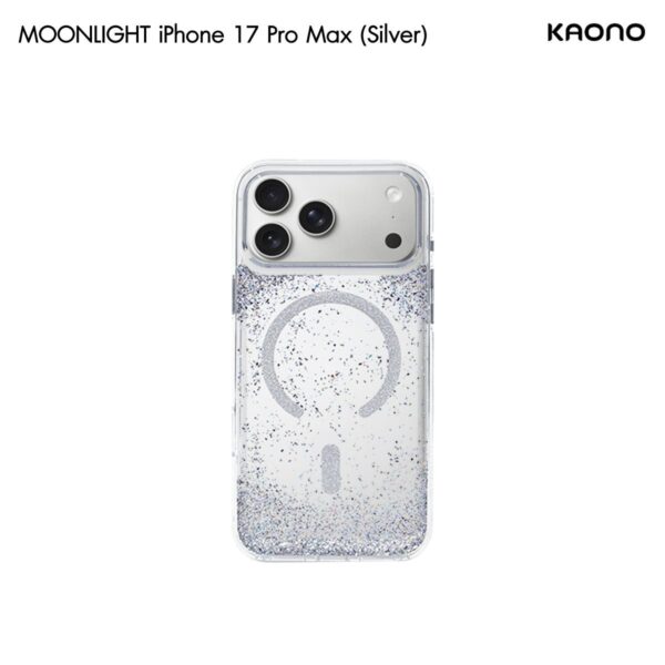(สินค้าพร้อมส่ง) KAONO Moonlight Series MagSafe Case เคส iPhone 17 Pro Max - Silver