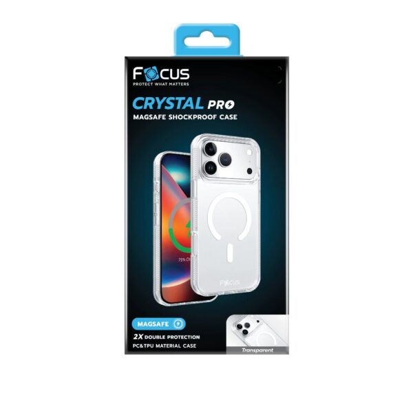 FocusCrystal Pro Magsafe Case เคส  iPhone 17 Pro Max - Clear