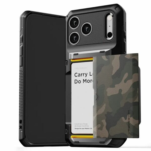 (สินค้าพร้อมส่ง) VRS Damda Glide Pro Case เคส iPhone 17 Pro Max – Camo Green