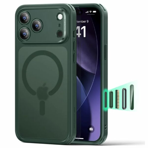 ESR Classic Hybrid Case (Camera Control Button) Case เคส iPhone 17 Pro Max – Frosted Green [Pre-Order]