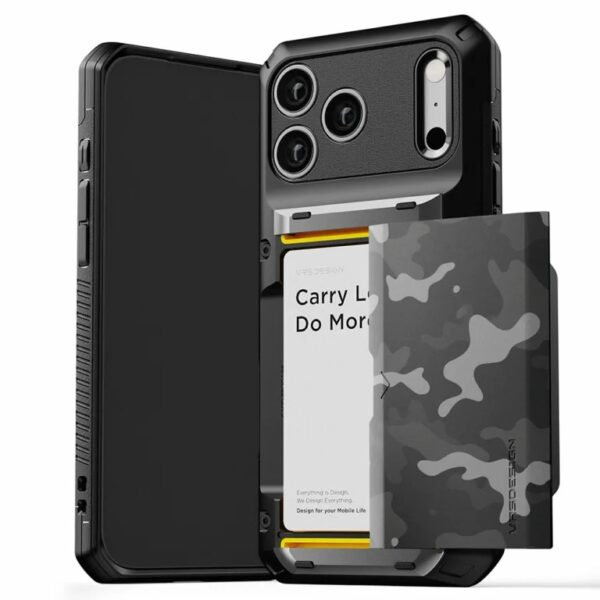 (สินค้าพร้อมส่ง) VRS Damda Glide Pro Case เคส iPhone 17 Pro – Camo Black