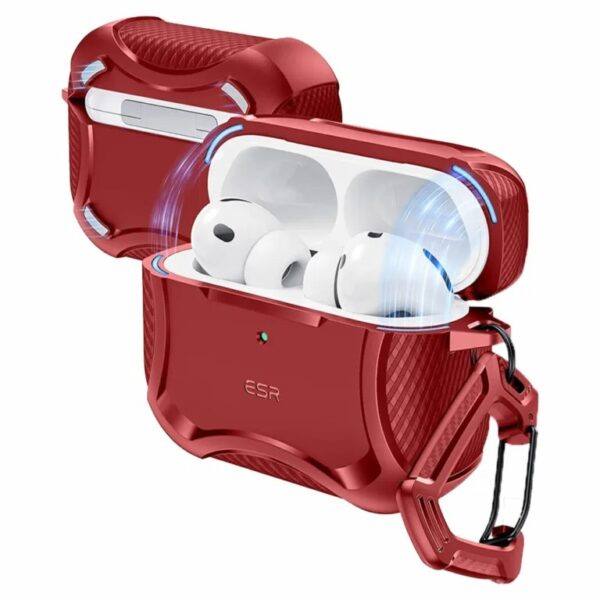 ESR Cyber Tough Magnetic Case เคส AirPods Pro 3 – Red [Pre-Order]
