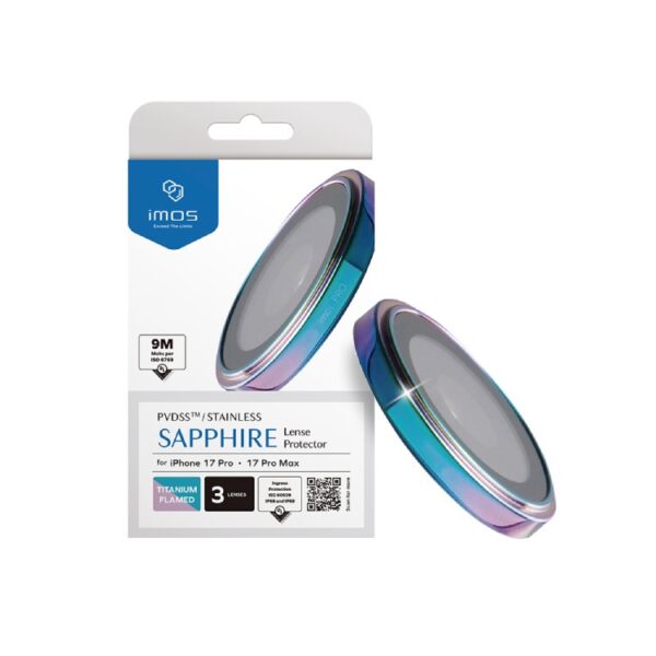 imos Sapphire PVDSS Stainless Pro Lens Protector กระจกกันรอยเลนส์กล้อง iPhone 17 Pro / iPhone 17 Pro Max - (Burnt Titanium)[Pre-Order]