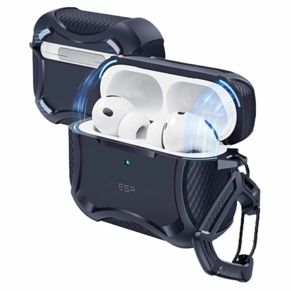 ESR Cyber Tough Magnetic Case เคส AirPods Pro 3 – Dark Blue [Pre-Order]