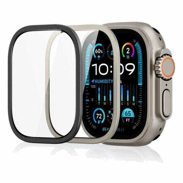 ESR Armorite Protection ฟิล์มกระจก Apple Watch Ultra 3 / Ultra 2 / Ultra 1 (49 mm) – Titanium/Black (2ชิ้น) [Pre-Order]