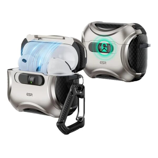 ESR Cyber FlickLock Magnetic Case เคส AirPods Pro 3 - Titanium [Pre-Order]