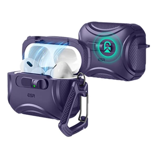 ESR Cyber FlickLock Magnetic Case เคส AirPods Pro 3 – Purple [Pre-Order]