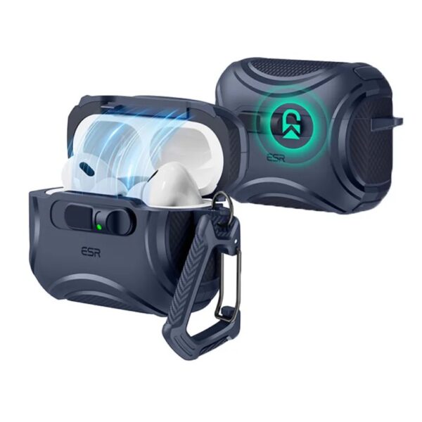 ESR Cyber FlickLock Magnetic Case เคส AirPods Pro 3 – Dark Blue [Pre-Order]