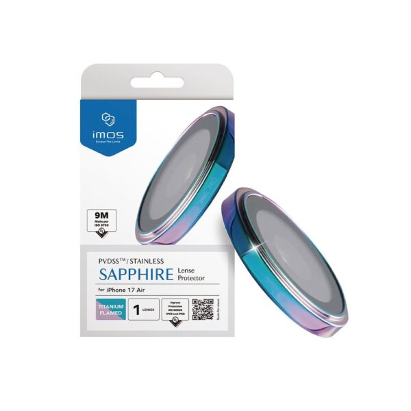 imos Sapphire PVDSS Stainless Pro Lens Protector กระจกกันรอยเลนส์กล้อง iPhone 17 Air - (Burnt Titanium)[Pre-Order]