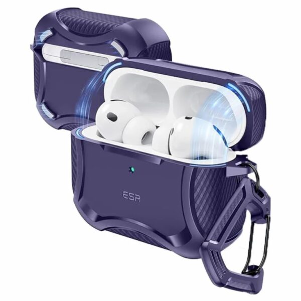 ESR Cyber Tough Magnetic Case เคส AirPods Pro 3 – Purple [Pre-Order]