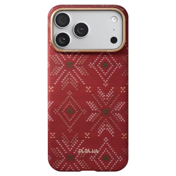 Pitaka Threads of Winter Case เคส iPhone 17 Pro – Scarlett [Pre-Order]