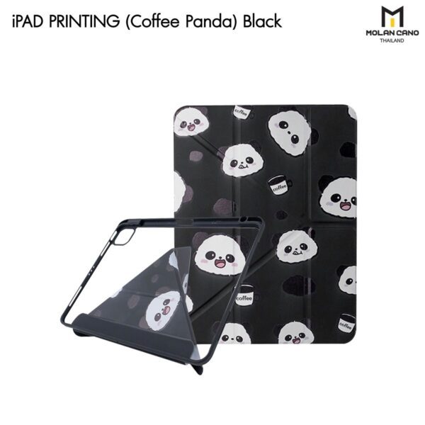 Molan Cano Multistand Back Clear Case เคส iPad Air 4/Air 5 (Air 2024-2025) / iPad Pro 11(M1/M2) - Coffee Panda [Pre-Order]