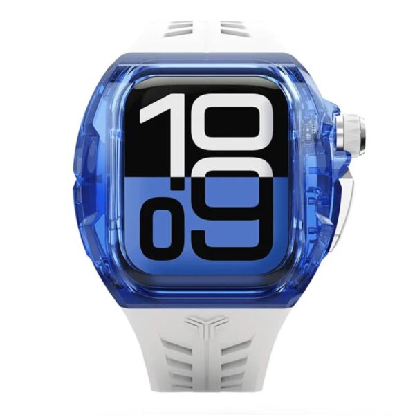 Y24 BONDI เคสและสาย Apple Watch (46mm) – Blue/Silver