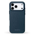 MINTAPPLE. Top Grain Leather Case เคส iPhone 17 Pro – Bluette