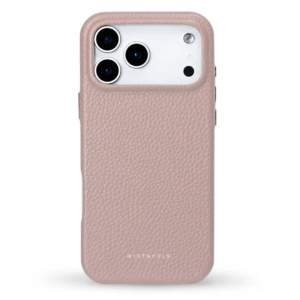 MINTAPPLE. Top Grain Leather Case เคส iPhone 17 Pro – Blush