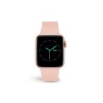 MINTAPPLE. Perfect Fit Silicone Band สายนาฬิกา Apple Watch 38/40/41/42(10)mm  - Pale Pink/Silver - Image 3