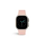 MINTAPPLE. Perfect Fit Silicone Band สายนาฬิกา Apple Watch 38/40/41/42(10)mm  - Pale Pink/Silver - Image 2