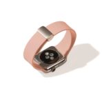 MINTAPPLE. Perfect Fit Silicone Band สายนาฬิกา Apple Watch 38/40/41/42(10)mm  - Pale Pink/Silver - Image 4