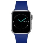 MINTAPPLE. Perfect Fit Silicone Band สายนาฬิกา Apple Watch 42(3)/44/45/46/49mm - Indigo Blue/Silver