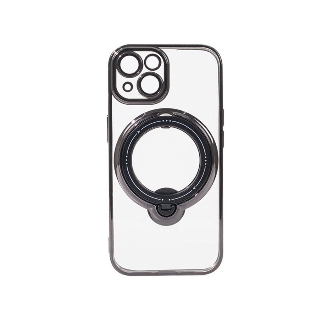 1346 Gizmo Defense Magsafe Ring Stand Case เคส iPhone 15 - Black - Image 1