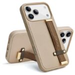 Custype Faux Leather Case with Wrist Stand เคส iPhone 17 Pro Max – Brown [Pre-Order]