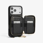 Custype Leather Case with Stand & Round Pouch เคส iPhone 17 Pro Max – Black [Pre-Order] - Image 8