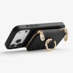 Custype Leather Case with Stand & Round Pouch เคส iPhone 17 Pro Max – Black [Pre-Order] - Image 7