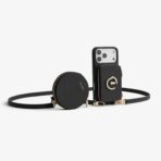 Custype Leather Case with Stand & Round Pouch เคส iPhone 17 Pro Max – Black [Pre-Order] - Image 11