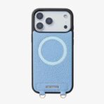 Custype Leather Case with Stand & Round Pouch เคส iPhone 17 Pro Max – Blue [Pre-Order] - Image 2