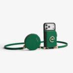 Custype Leather Case with Stand & Round Pouch เคส iPhone 17 Pro Max – Green [Pre-Order] - Image 3