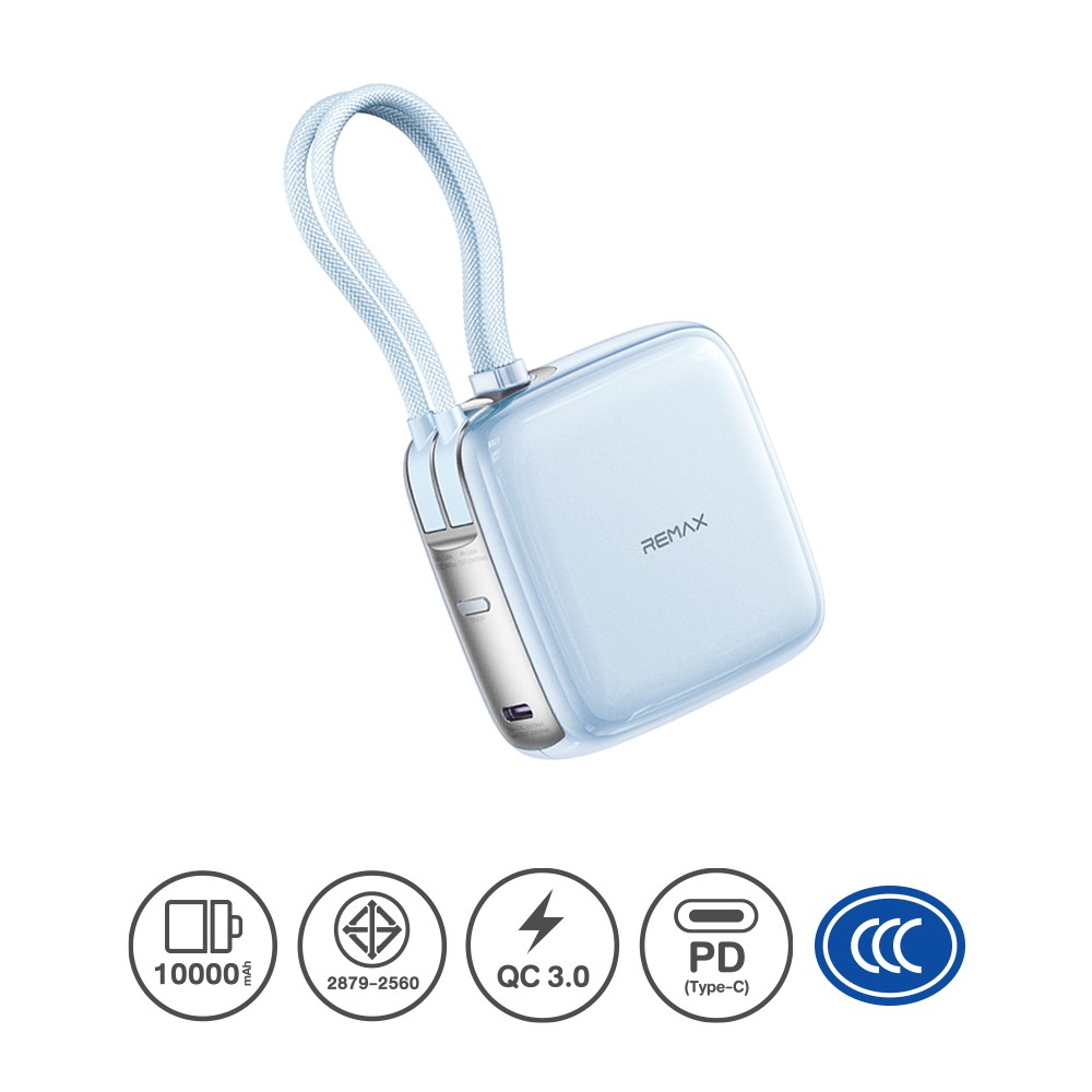 messageImage_1769839077584 Remax Power Bank 10000 mAh (FP-60) - Blue - Image 1