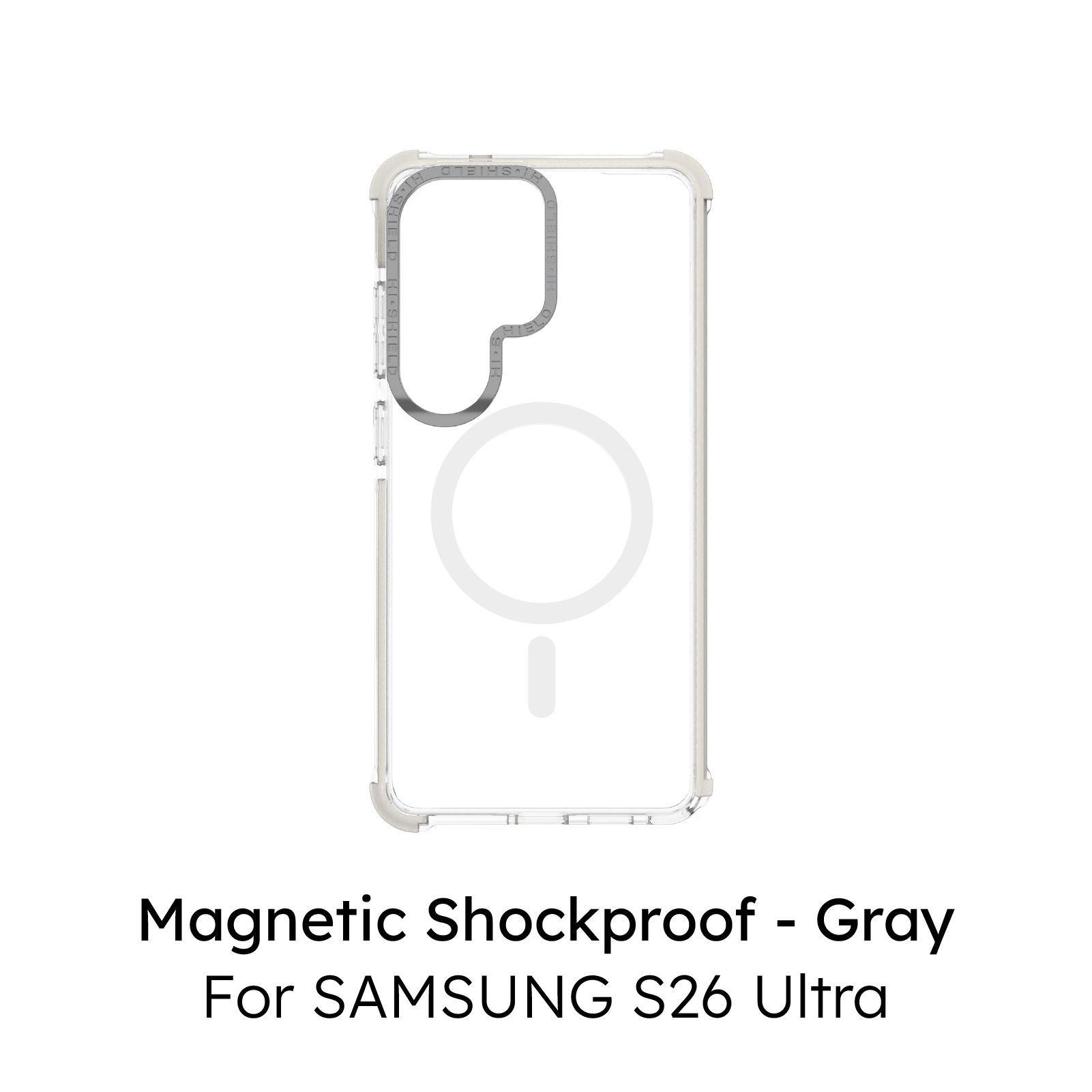 Artboard-6-copy-2@2x-100 (สินค้าพร้อมส่ง)(📢 จองเลย! เคส + ฟิล์ม ลดแรง 300 บาท!!) Hi-Shield Magsafe Shockproof Case เคส Samsung Galaxy S26 Ultra – Grey - Image 1