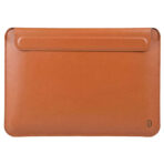 WiWU SKIN ULTRA Stand Sleeve กระเป๋าซอง Laptop/MacBook 15″ – Brown - Image 2